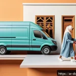 Home 22 디지털 시대의 소비자 행동 변화 - A modern Middle Eastern woman using a sleek smartphone app to shop online at home, surrounded by tra...